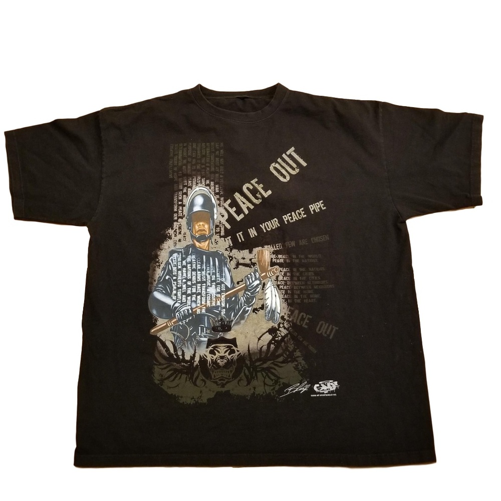 2008 Peace Out T-Shirt MLK Lao-Tse Quotes 3x-4X